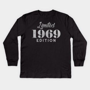 Limited 1969 50 Years Old Birthday 2019 Edition Kids Long Sleeve T-Shirt